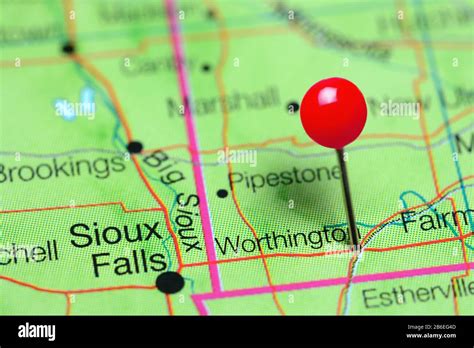 Worthington On A Map Hi Res Stock Photography And Images Alamy