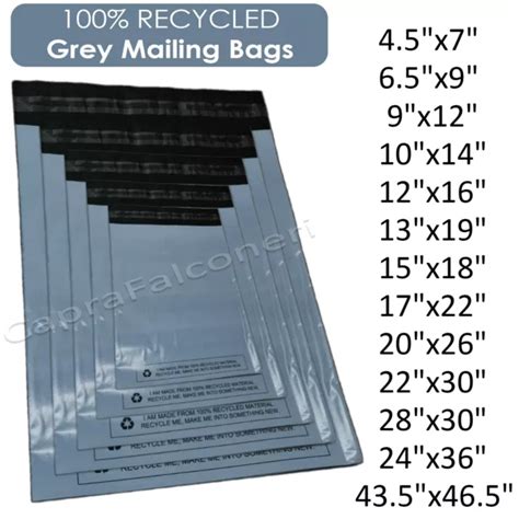 STRONG GREY MAILING Bags Self Seal Parcel Postage Plastic Postal Poly