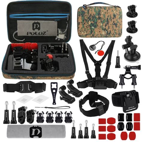 SUNSKY PULUZ 45 In 1 Accessories Ultimate Combo Kits With Camouflage