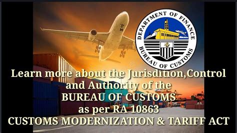 Customs Brokers Customs Jurisdiction And Control Bs Customs Administration Youtube