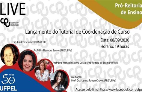 Lan Amento Do Tutorial De Coordena O De Curso Ser Nesta Ter A Dia