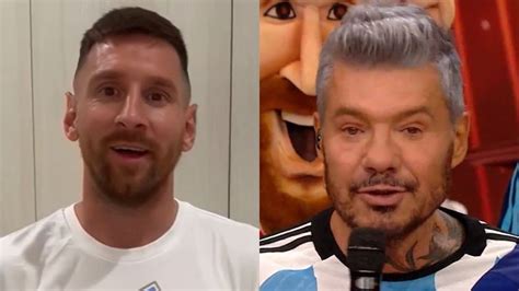 Video El Emotivo Saludo De Messi Para Marcelo Tinelli A Un A O De La