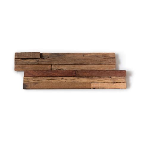 Wooden Ledgestone Feature Wall Cladding Panels - Recycled Hardwood – Stone and Rock