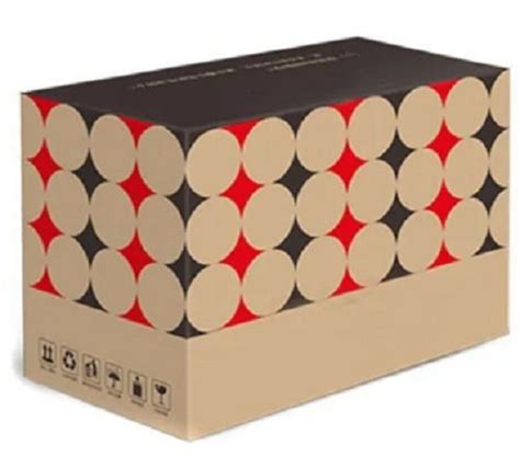 Brown Kg Color Coated Offset Printing Rectangular Printed Carton Box