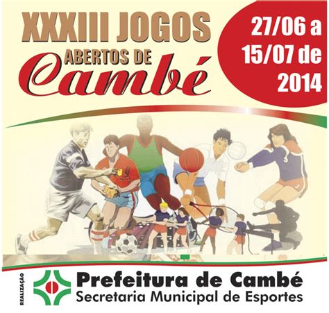 Começa nesta sexta feira 27 de junho o 33º Jogos Abertos de Cambé