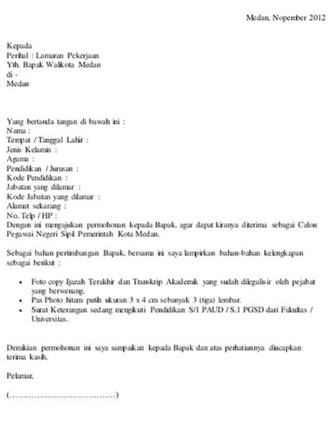 Contoh Surat Lamaran Kerja Honorer Di Kantor Bupati Beserta Tata Cara Penulisan Yang Baik Dan Benar