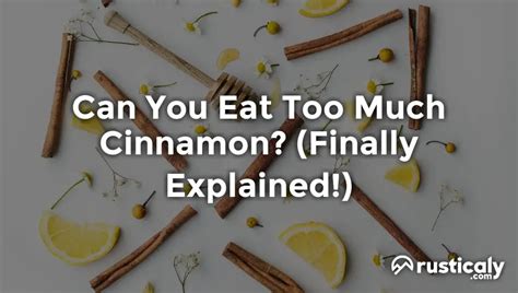 Can You Eat Too Much Cinnamon Read This First