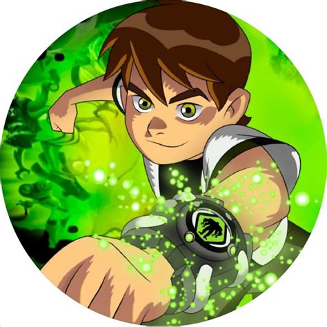 Painel De Festa Redondo Sublimado Em Tecido Tema Ben 10 Shopee Brasil