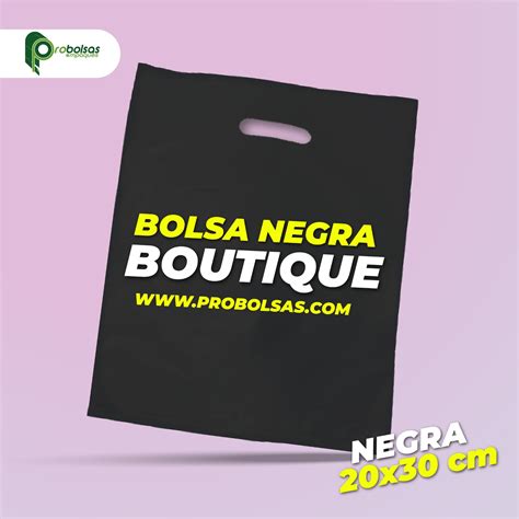 Bolsa Para Boutique Color Negro De X Cm Probolsas