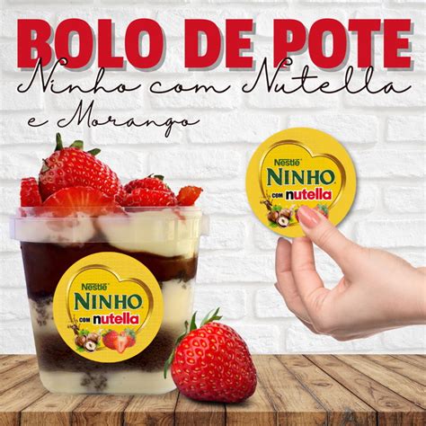 50 Vinil Adesivos Sabor Ninho Nutella Confeitaria Doces