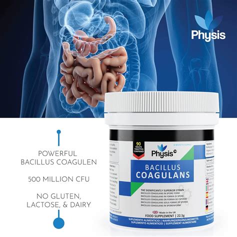 Physis Bacillus Coagulans Probiotics 90 Tablets 3 Month Supply