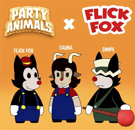 Flick Fox X Party Animals By Gamerboy123456 On Deviantart