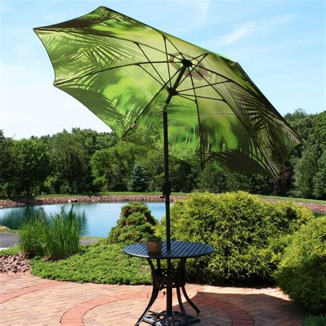 Sunnydaze 8 Foot Patio Umbrella Outdoor Inside Out Market Style With Push Button Tilt And