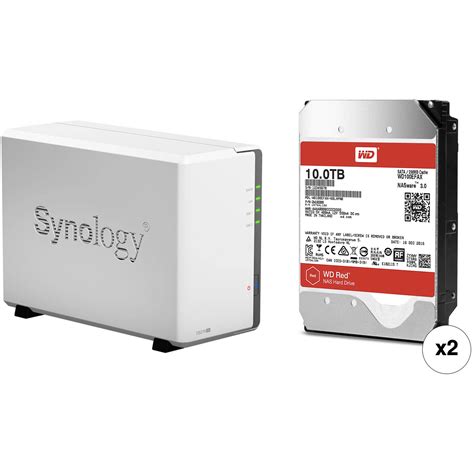 Synology Diskstation 20tb Ds216se 2 Bay Nas Enclosure Kit With