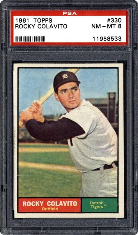 1961 Topps Rocky Colavito | PSA CardFacts®