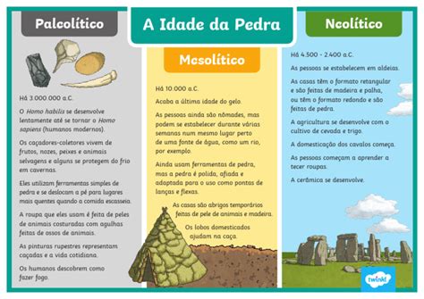 Idade Das Pedras - A Evolução da Idade da Pedra | PDF | Idade da Pedra | Paleolítico
