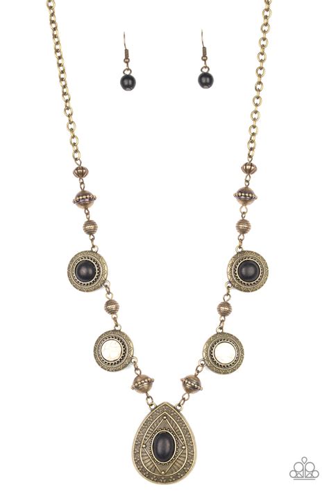 Paparazzi Mayan Magic Multi Necklace And Earring Set