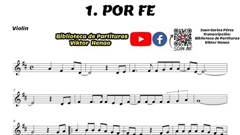 Partitura POF FE Violín Guitarra Partituras Viktor Henao YouTube