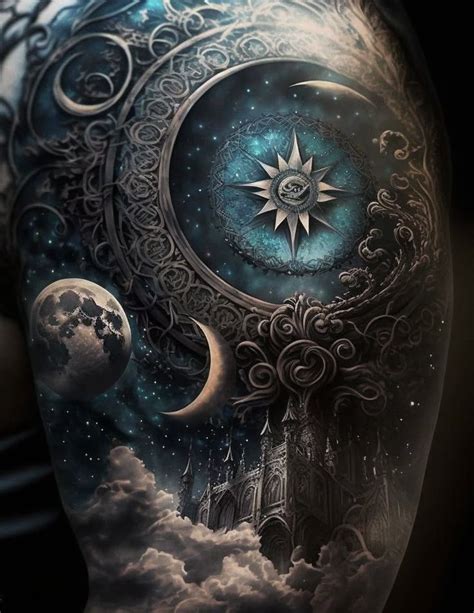 Fantasy Tattoo Fantasy Tattoos Mystical Tattoos Celestial Tattoo