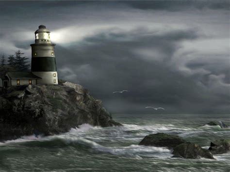 Lighthouse Storm Wallpapers Wallpaper Cave