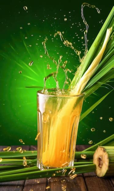 Premium Photo Sugarcane Juice With Studio Background