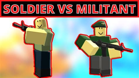 Soldier Vs Militant Which Is Better Roblox Tower Defense Simulator