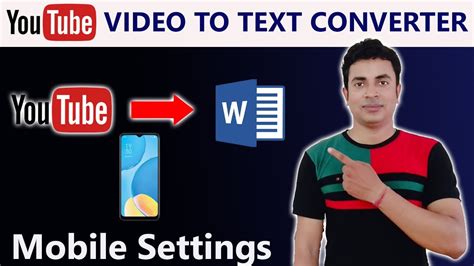 How To Convert Youtube Video To Text In Mobile Audio To Text