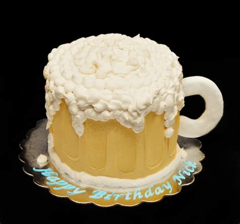 Beer Mug Birthday Cake