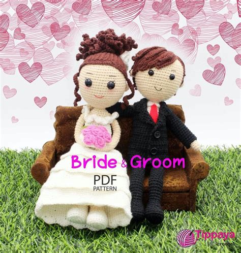 Crochet Pattern Of Bride Groom Crochet Pattern Amigurumi Pattern