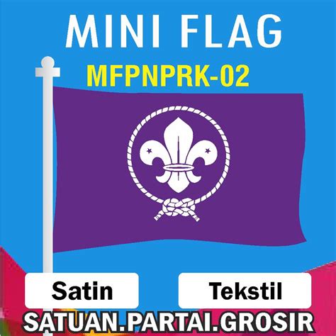 Jual Cetak Bendera Printing Motif Pramuka Mini Flag Custom Pramuka