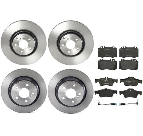 Brembo Front Rear Brake Kit Disc Rotors Low Met Pads Sensors For MB