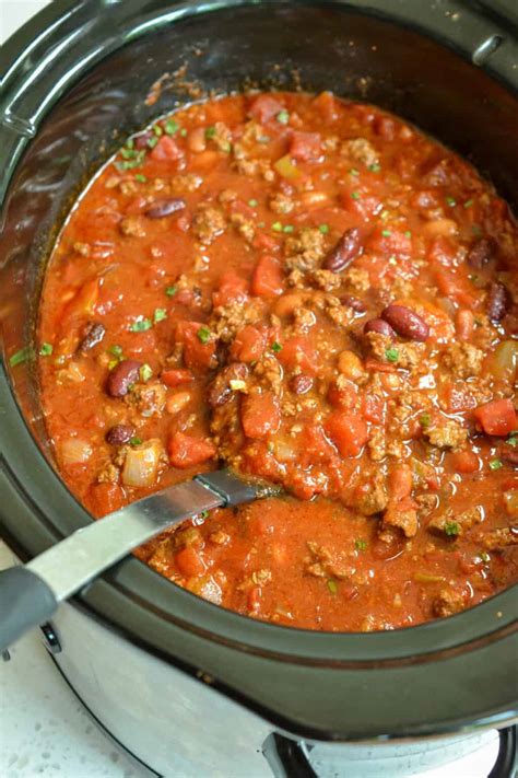 Easy Crock Pot Chili Recipe Small Town Woman