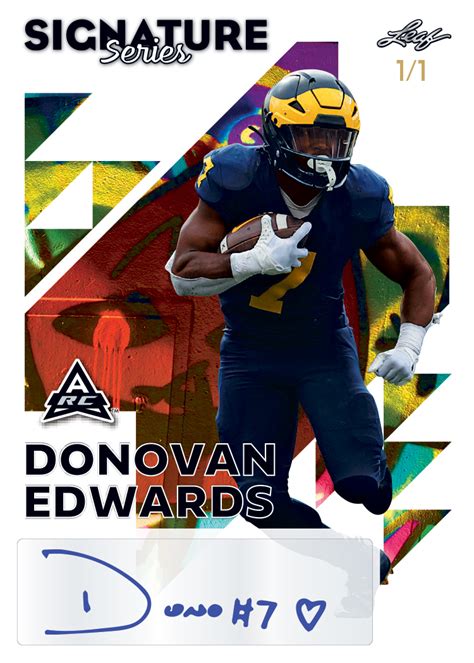 2023 Leaf Signature Series Football Leaf Trading Cards