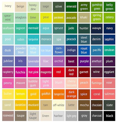 Harris Paint Colour Chart Paint Color Ideas