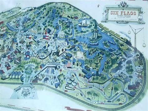 Six Flags Dallas Map