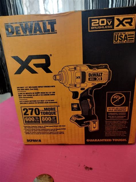 Dewalt Dcf891b 20v Xr 12 Impact Wrench Ebay