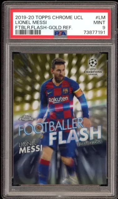 LIONEL MESSI 2019 20 Topps Chrome UCL Footballer Flash Gold 03 50 FF