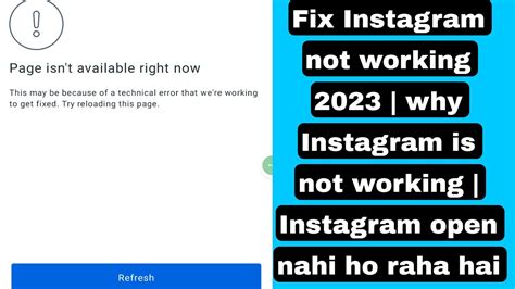 Fix Instagram Not Working Why Instagram Is Not Working