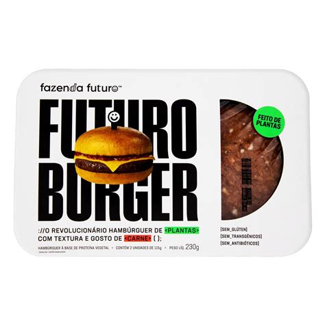 Hamb Rguer Vegetal Fazenda Futuro Burger Bandeja G Unidades