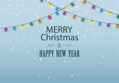 Merry Christmas And Happy New Year Background For Greeting Cards Vector