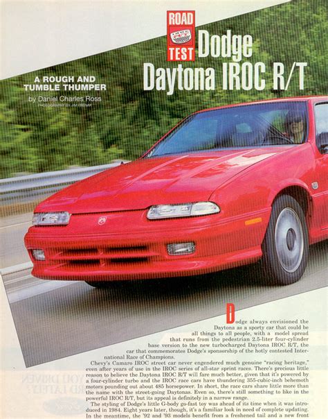 Dodge Daytona Information And Photos Momentcar