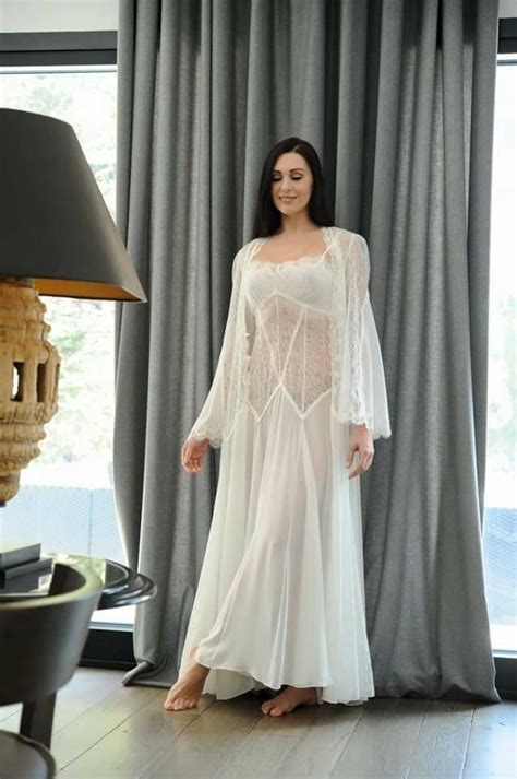 Lingerie Gown Lacy Lingerie Women Lingerie Vintage White Cotton