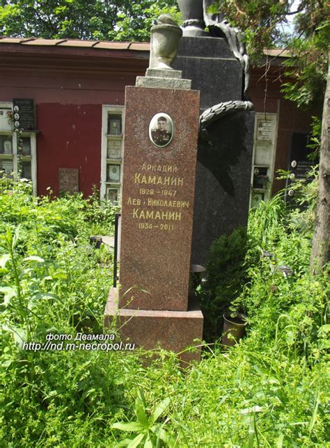 Новодевичье кладбище. Каманин Аркадий Николаевич (1928-1947)