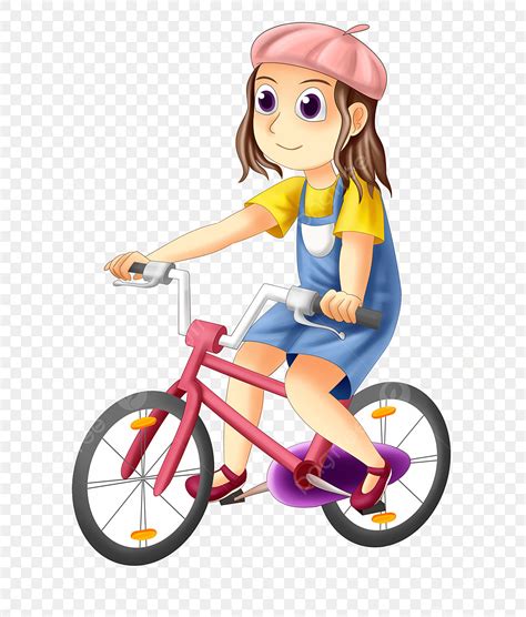 Ride A Bike Clipart Vector Riding Red Bike Girl Clipart Bike Bicycle