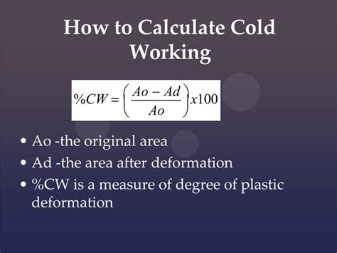 Cold Hot Working Ppt