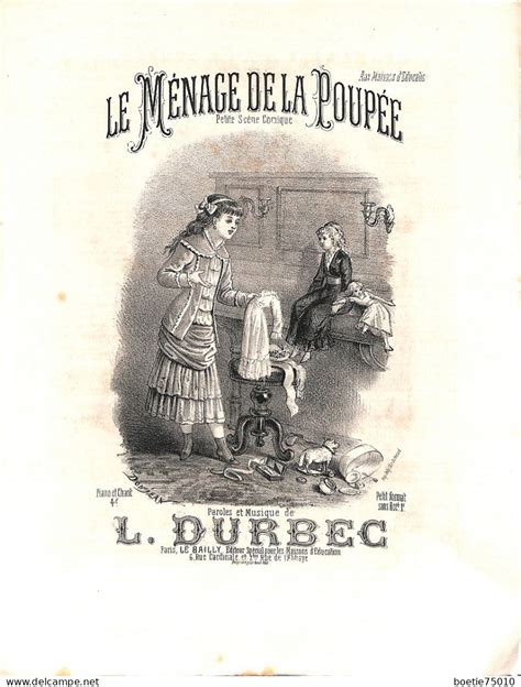 Partitions musicales anciennes Le Ménage de la poupée Petite scène