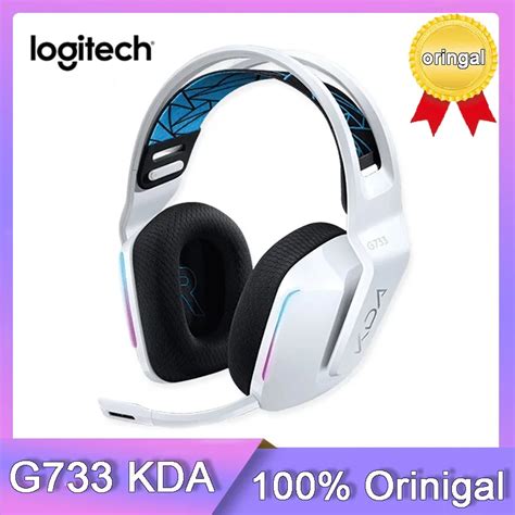 Nova Logitech Original G733 Kda Lightspeed Sem Fio Rgb Gaming Headset Dts X2 0 7 1 Surround