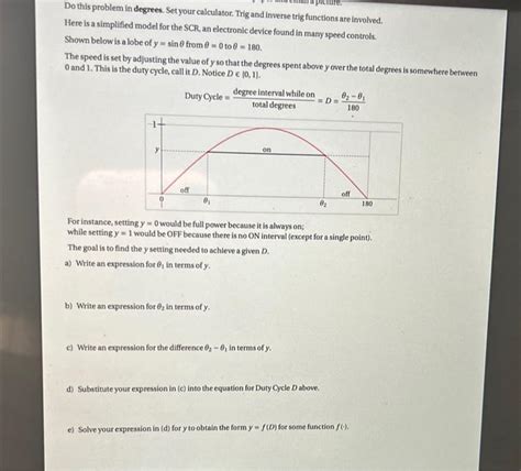 Solved Do this problem in degrees. Set your calculator. Trig | Chegg.com