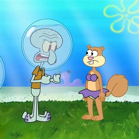 Squidward And Sandy Together