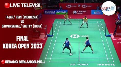 SEDANG BERLANGSUNG LIVE INEWSTV JADWAL FINAL BADMINTON KOREA OPEN